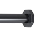 Ivilon Tension Curtain Rod - Hexagonal Spring Tension Rod for Windows or Shower, 24 to 36 Inch, Satin Nickel