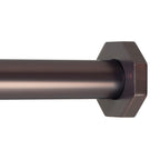 Ivilon Tension Curtain Rod - Hexagonal Spring Tension Rod for Windows or Shower, 24 to 36 Inch, Satin Nickel