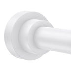 Shower Curtain Rod 31-68 in Adjustable Curtain Rod No Drilling Tension Shower Rod Stainless Steel for Door Curtain, Closet, RV, White