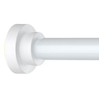 Thestoa Shower Curtain Rod Adjustable 43-78 inch, 1"Diameter Spring Tension Curtain Rod No Drill, Anti-Rust Non-Slip Shower Rod, Black Shower Curtain Rod for Bathroom Tension