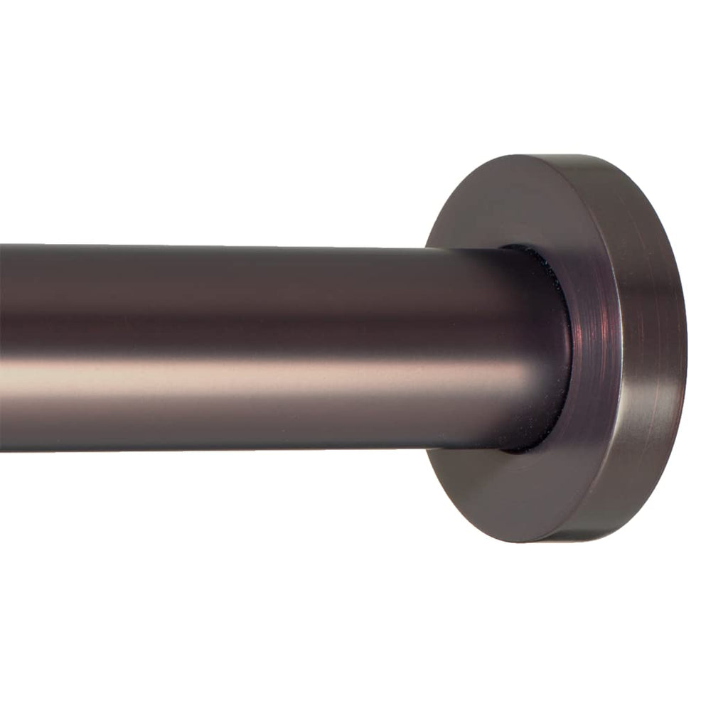 Ivilon Shower Tension Curtain Rod - Adjustable Spring Tension Rod for Shower Curtains, Bathroom, or Windows, Easy to Install, No Drilling Required, Rustproof, Adjustable 54 to 90 Inch Warm Gold