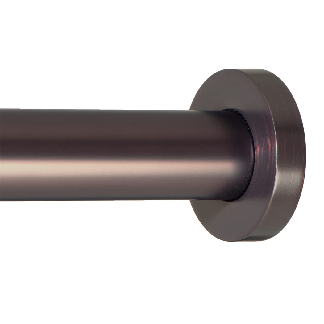 Ivilon Shower Tension Curtain Rod - Adjustable Spring Tension Rod for Shower Curtains, Bathroom, or Windows, Easy to Install, No Drilling Required, Rustproof, Adjustable 54 to 90 Inch Warm Gold