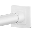 Shower Curtain Rod Square End Shower Rods for Bathroom 32"-92" Stainless Steel No Drilling for Shower Stall Living Room