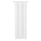N&Y HOME Fabric Small Stall Shower Curtain Liner Extra Long 36x84, White