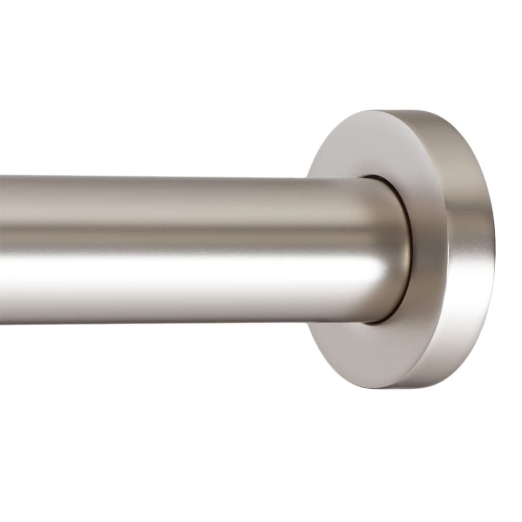 Ivilon Shower Tension Curtain Rod - Adjustable Spring Tension Rod for Shower Curtains, Bathroom, or Windows, Easy to Install, No Drilling Required, Rustproof, Adjustable 54 to 90 Inch Warm Gold