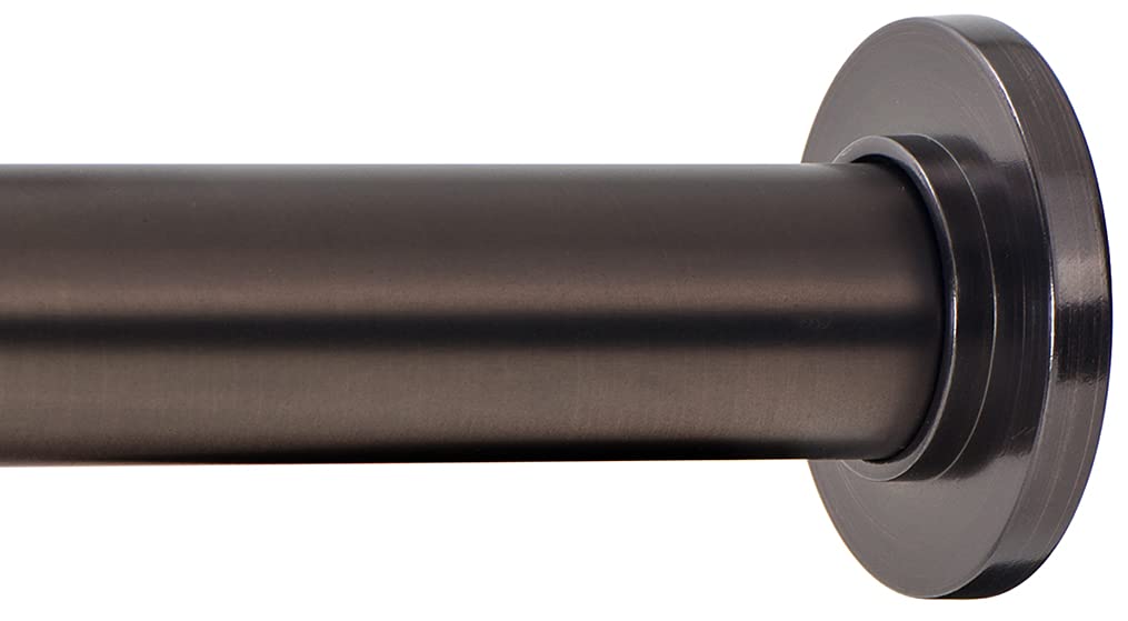 Ivilon Tension Curtain Rod - Spring Tension Rod for Windows or Shower, 24 to 36 Inch. Warm Gold