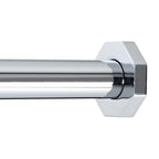 Ivilon Tension Curtain Rod - Hexagonal Spring Tension Rod for Windows or Shower, 24 to 36 Inch, Satin Nickel