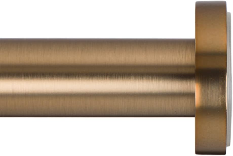 Ivilon Shower Tension Curtain Rod - Adjustable Spring Tension Rod for Shower Curtains, Bathroom, or Windows, Easy to Install, No Drilling Required, Rustproof, Adjustable 54 to 90 Inch Warm Gold
