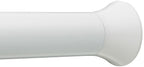 Amazon Basics No Drilling Spring Tension Curtain Rod, Adjustable Length 54-90" Width, Classic Finial, Nickel
