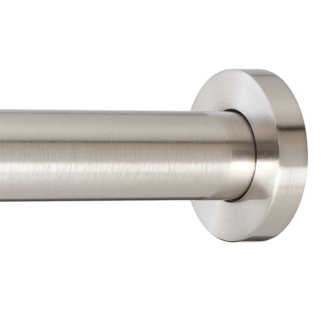 Ivilon Shower Tension Curtain Rod - Adjustable Spring Tension Rod for Shower Curtains, Bathroom, or Windows, Easy to Install, No Drilling Required, Rustproof, Adjustable 54 to 90 Inch Warm Gold