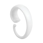 iDesign Plastic Shower Curtain C Hooks, Set of 12, Clear