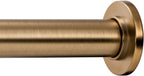 Ivilon Tension Curtain Rod - Spring Tension Rod for Small Windows or Shower, 16 to 24 Inch. Warm Gold