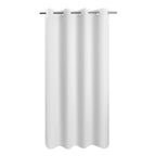 River Dream No Hook Fabric Shower Curtain TPU Lining, White, 71x74
