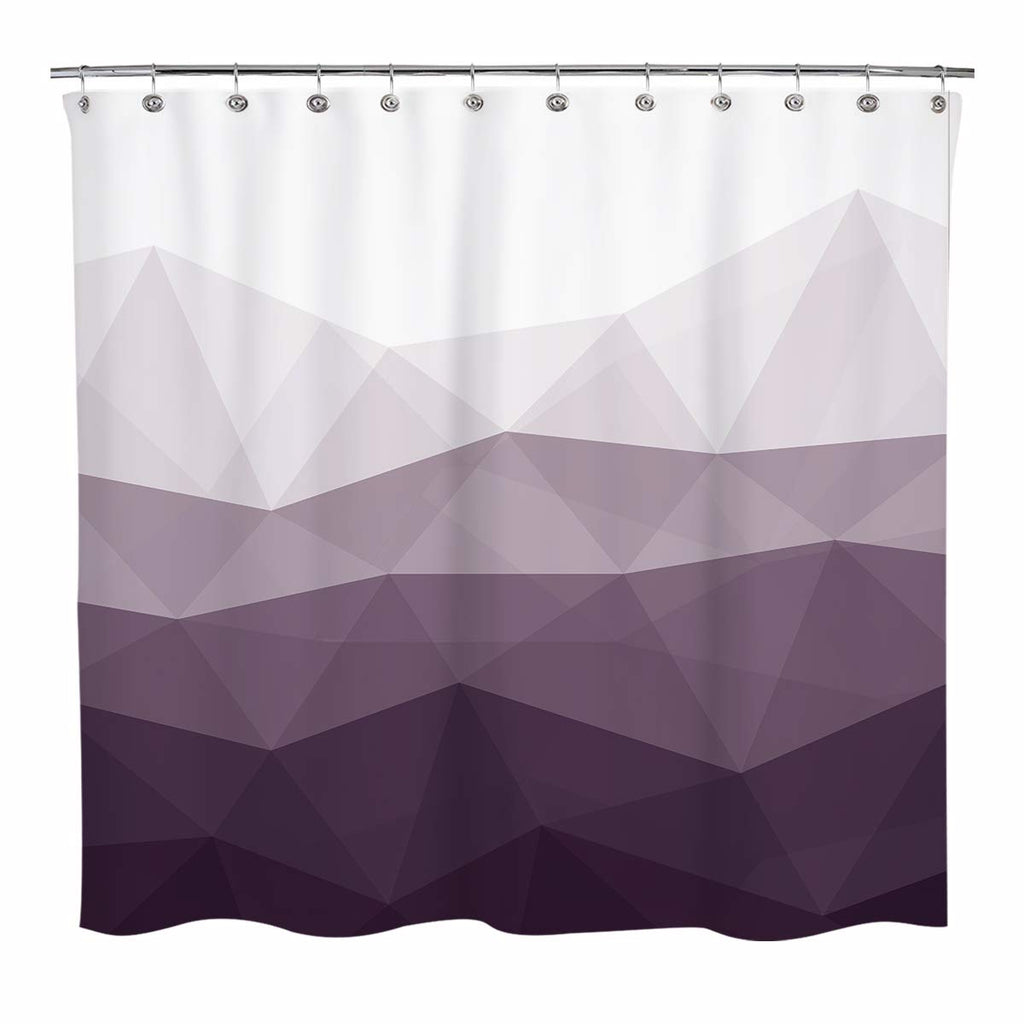 Sunlit Designer Popular Shower Curtain, Ombre Blue Fabric Contemporary Shower Curtains for Bathroom Décor