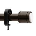Shower Curtain Rod,Tension Rod 24 to 72 Inch,Never Fall Off,Innovative Buckle,Rustproof,No Drilling,Easy to Install,1 Inch Diameter,Suitable for Bathroom,Window,Door,Wardrobe,Kitchen (Black)