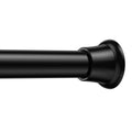 2Pack Tension Curtain Rod 30 to 62Inch, Black Spring Tension Rod Adjustable Shower Curtain Rods No Drilling Expandable Spring Curtain Rods for Windows,Doorway,Bathroom,Closet,7/8" Diameter