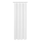 N&Y HOME Fabric Small Stall Shower Curtain Liner Extra Long 36x84, White