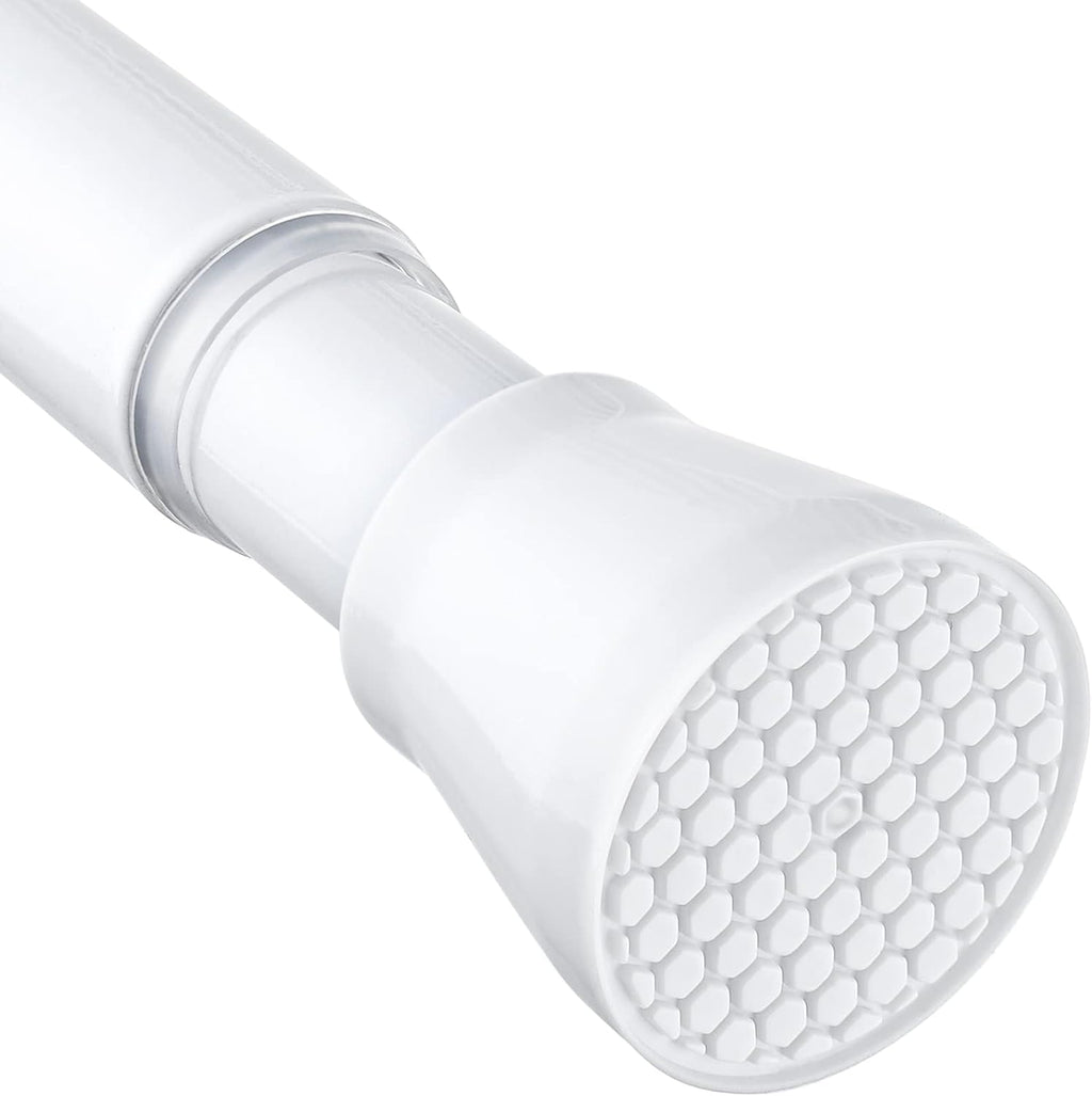 MEXAU Tension Curtain Rod for Windows 45 to 77 Inch, White