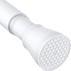 MEXAU Tension Curtain Rod for Windows 45 to 77 Inch, White