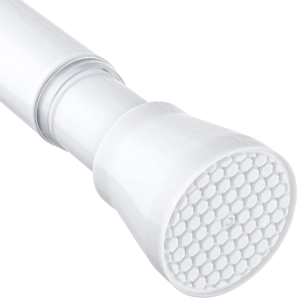 MEXAU Tension Curtain Rod for Windows 45 to 77 Inch, White