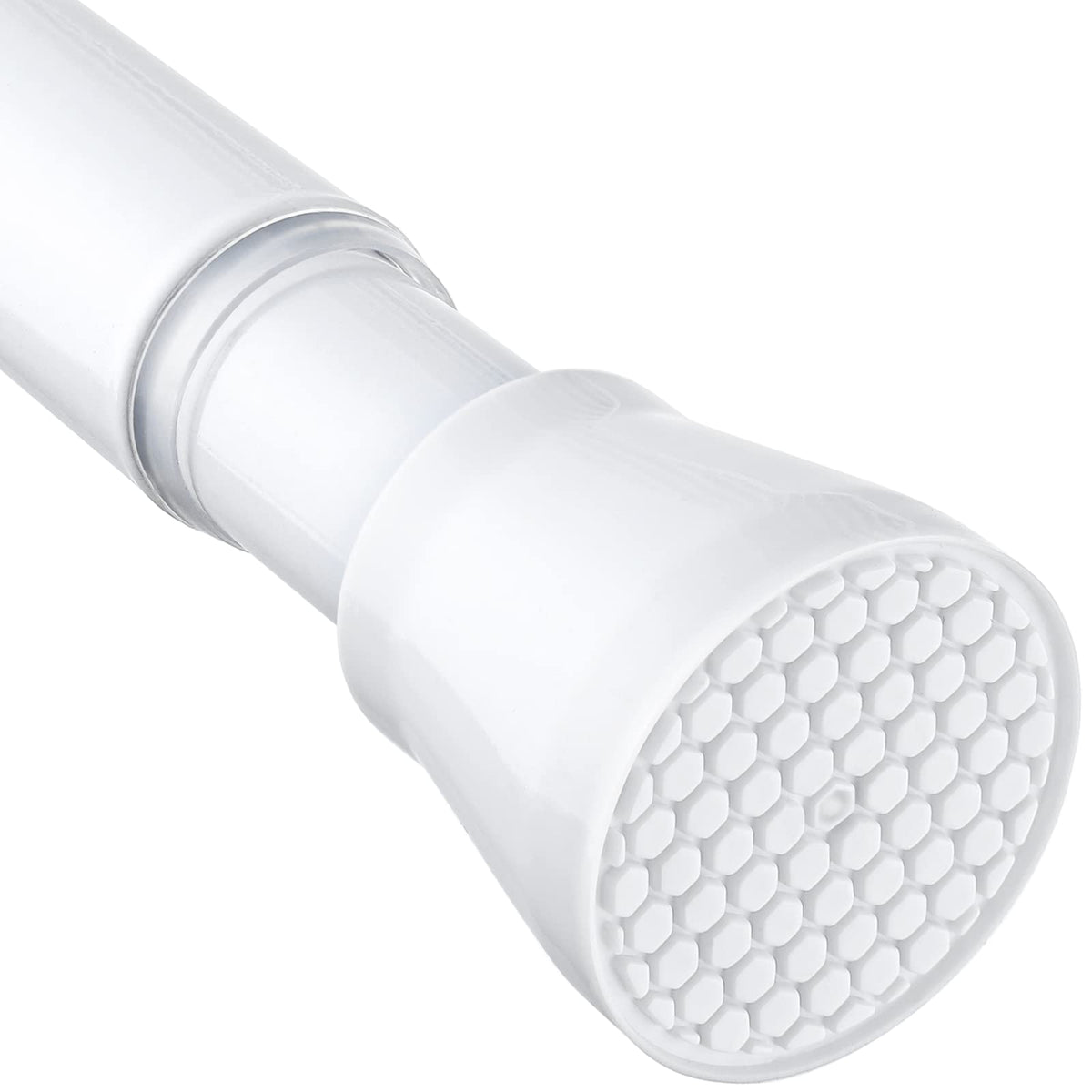 MEXAU Tension Curtain Rod for Windows 45 to 77 Inch, White
