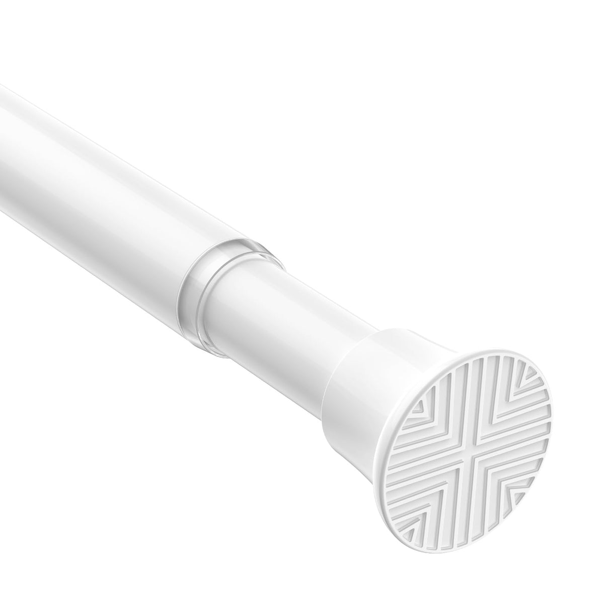 1Pcs Tension Curtain Rod 31-76 Inches,White Shower Rod for Bathroom Window