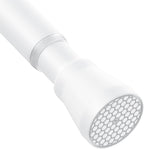 AIZESI Shower Curtain Rod 43 to 73 Inch Spring Tension Rods No Drill, White