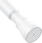 AIZESI Shower Curtain Rod 43 to 73 Inch Spring Tension Rods No Drill, White