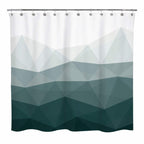 Sunlit Designer Popular Shower Curtain, Ombre Blue Fabric Contemporary Shower Curtains for Bathroom Décor