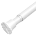AIZESI 2 Pack Tension Curtain Rod 23-46 Inch Tension Rods No Drill, Black
