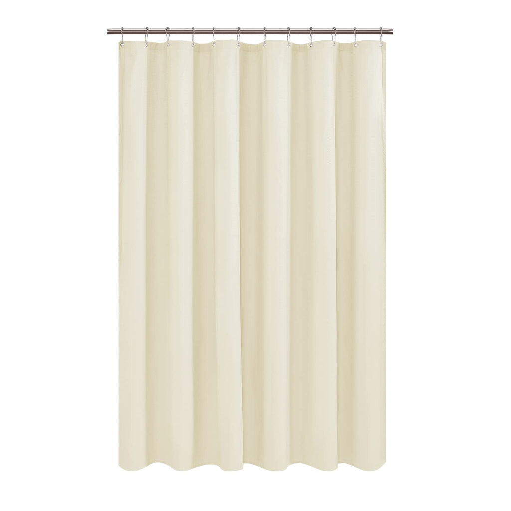 Mrs Awesome Embossed Microfiber Shower Curtain Liner 71 x 96, White