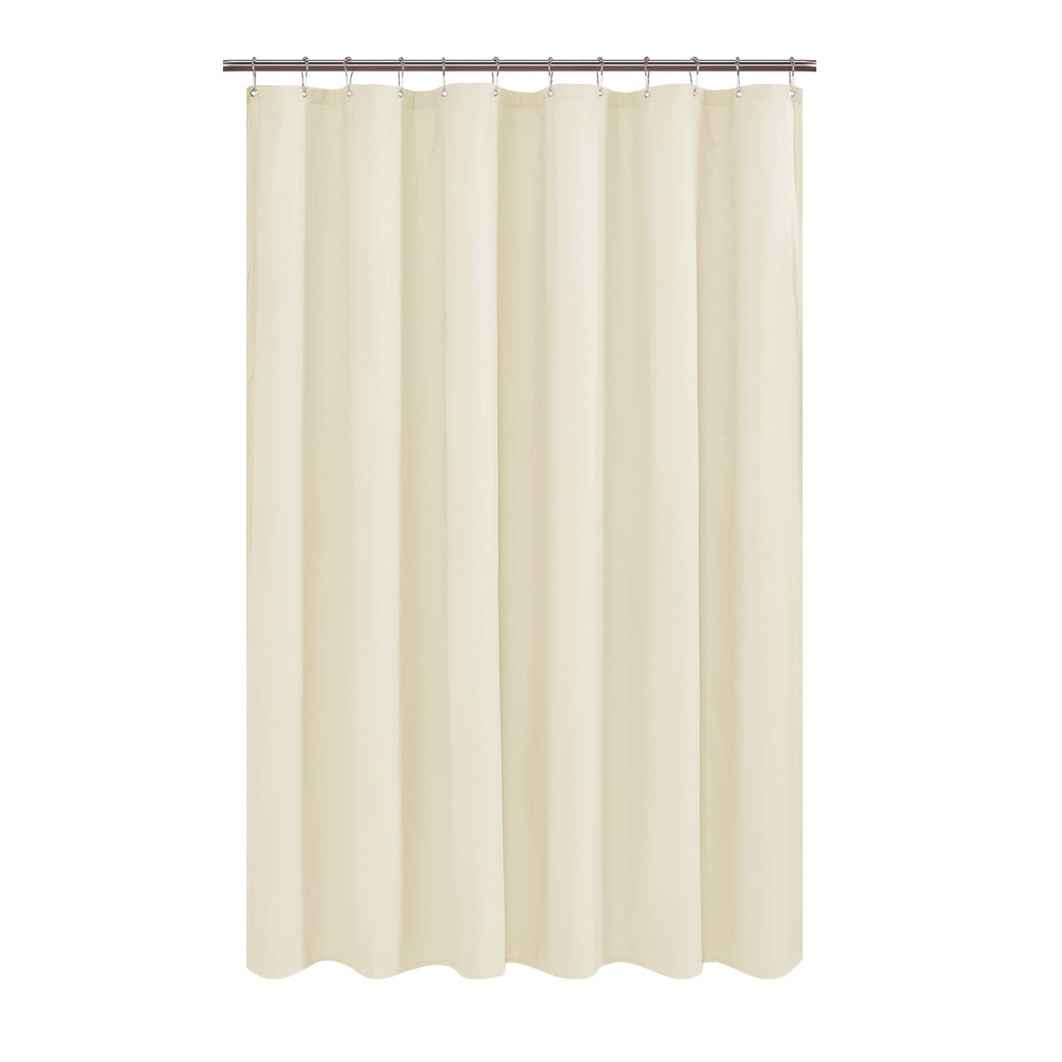Mrs Awesome Embossed Microfiber Shower Curtain Liner 71 x 96, White