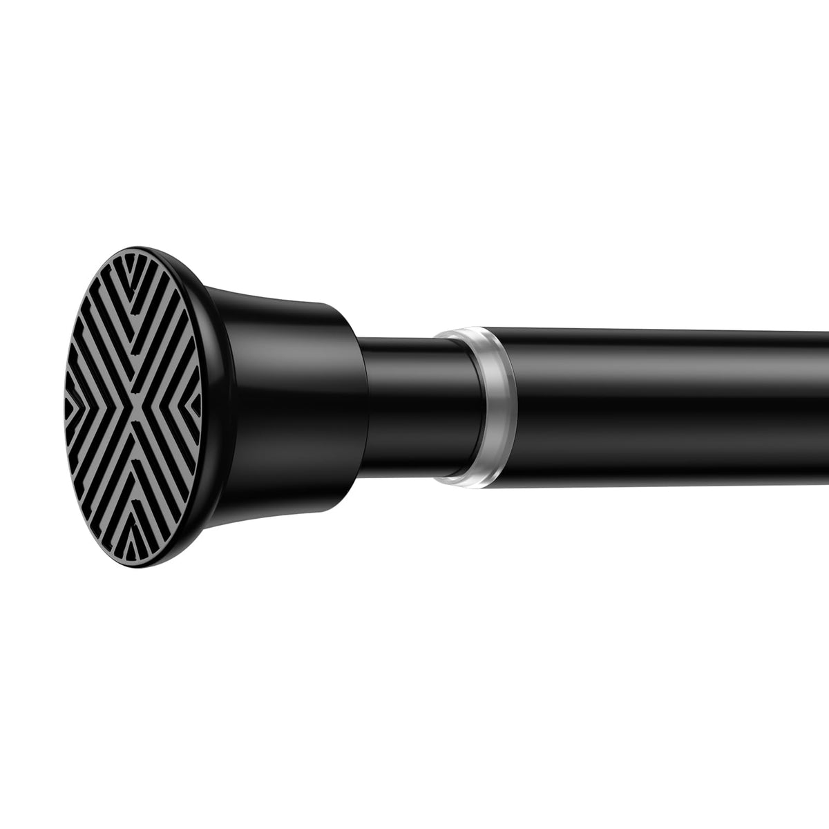 2Pack Tension Curtain Rod 30 to 62Inch, Black Spring Tension Rod Adjustable Shower Curtain Rods No Drilling Expandable Spring Curtain Rods for Windows,Doorway,Bathroom,Closet,7/8" Diameter