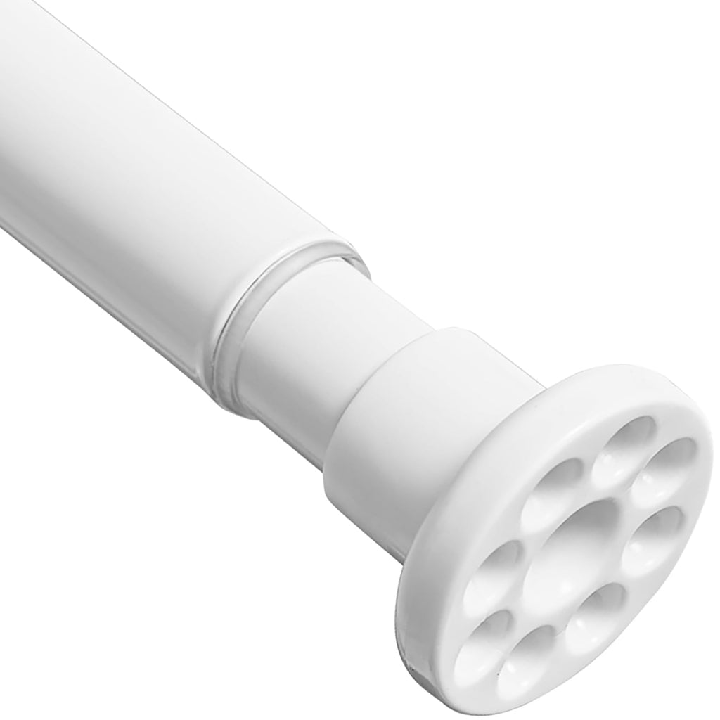 Grey Shower Curtain Rod 28"-39.5", Never Rust Anti-Slip Adjustable Tension Curtain Rods No Drilling, Heavy Duty Spring Enlarged Diameter 1" Tension Rod for Bathroom/Closet/Room Divider