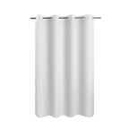 River Dream No Hook Fabric Shower Curtain TPU Lining, White, 71x74