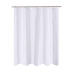 N&Y HOME Fabric Small Stall Shower Curtain Liner Extra Long 36x84, White