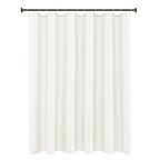 Fabric Shower Curtain Liner 60x72 Inch-White Standard Size Shower Liners