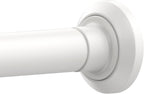 ENJOYBASICS 1" White Shower Curtain Rod, 30-76" Adjustable, Secure Tension