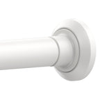 ENJOYBASICS 1" White Shower Curtain Rod, 30-76" Adjustable, Secure Tension