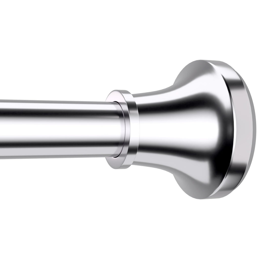 STARLATTA Shower Curtain Rod, 31-80 Inches Adjustable Tension Rod, 1-Inch Diameter Heavy Duty Rustproof Stainless Steel, No-Drill Spring Rod for Bathroom, Kitchen and Closet, Silver