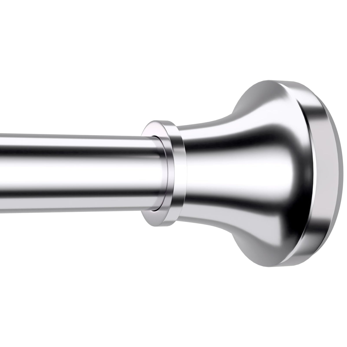 STARLATTA Shower Curtain Rod, 31-80 Inches Adjustable Tension Rod, 1-Inch Diameter Heavy Duty Rustproof Stainless Steel, No-Drill Spring Rod for Bathroom, Kitchen and Closet, Silver