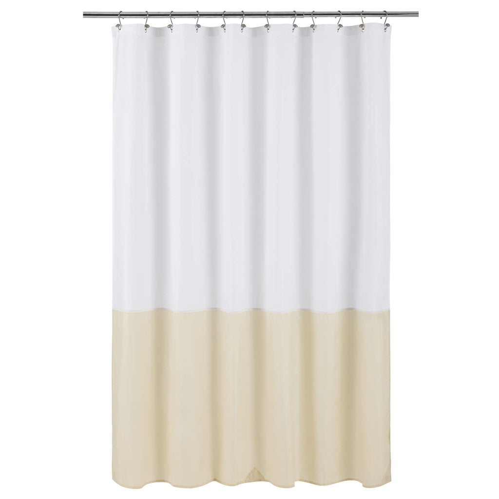 ALYVIA SPRING 72x96 Extra Long Waterproof Fabric Shower Curtain Liner White