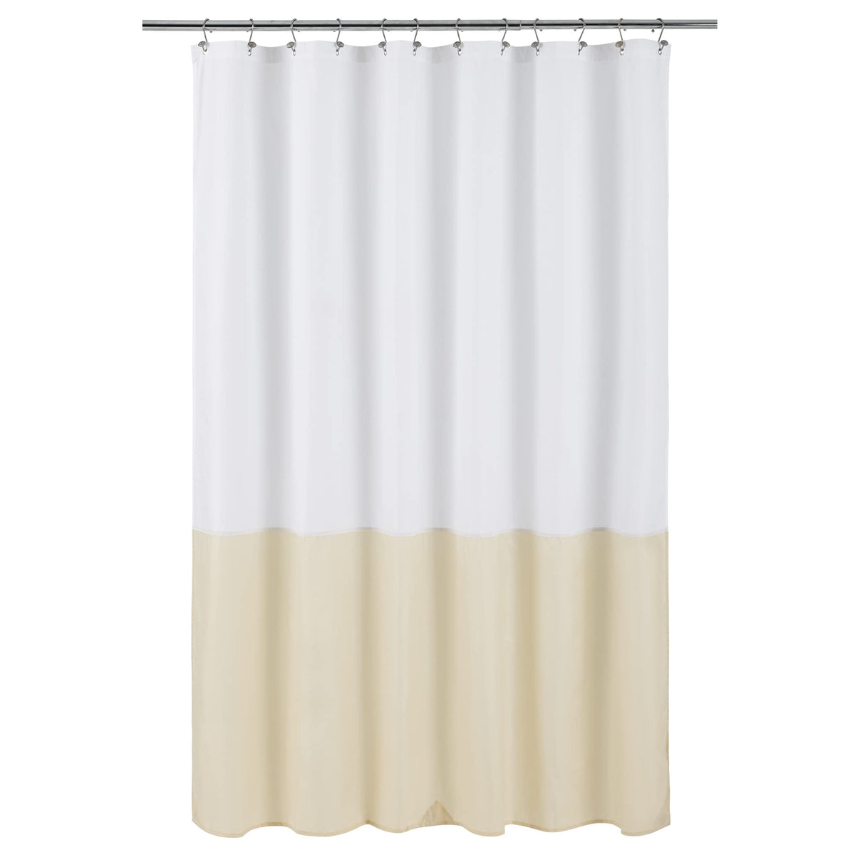 ALYVIA SPRING 72x96 Extra Long Waterproof Fabric Shower Curtain Liner White