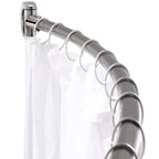 Chrsouly Curved Shower Curtain Rod, Heavy Duty, Adjustable 42-72 inch