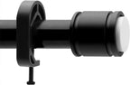 Shower Curtain Rod,Tension Rod 24 to 72 Inch,Never Fall Off,Innovative Buckle,Rustproof,No Drilling,Easy to Install,1 Inch Diameter,Suitable for Bathroom,Window,Door,Wardrobe,Kitchen (Black)