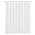 N&Y HOME Fabric Small Stall Shower Curtain Liner Extra Long 36x84, White