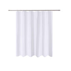 N&Y HOME Fabric Small Stall Shower Curtain Liner Extra Long 36x84, White
