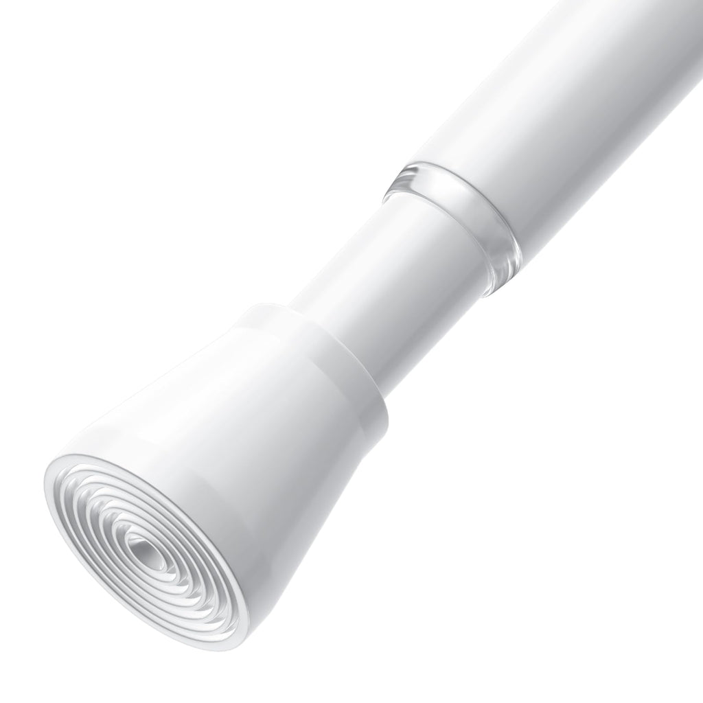 AIZESI 2Pcs Spring Tension Curtain Rods, Adjustable 26-39 Inch, White