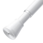 AIZESI 2Pcs Spring Tension Curtain Rods, Adjustable 26-39 Inch, White