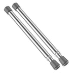 AIZESI 2Pcs Spring Tension Curtain Rods, Adjustable 26-39 Inch, White